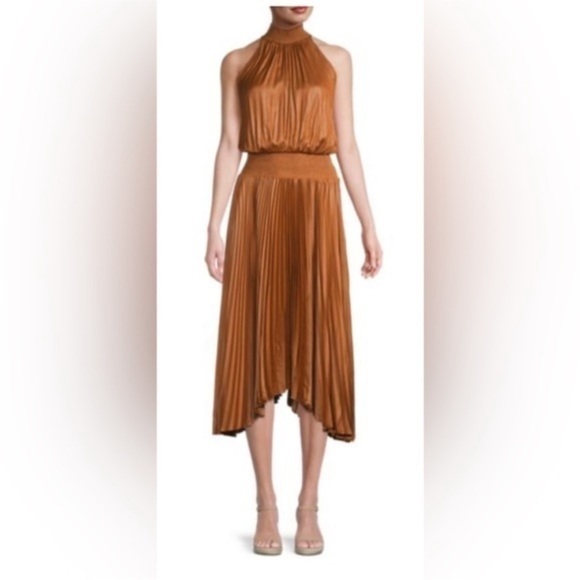 Elie Tahari Dresses & Skirts - ELIE TAHARI NWT Pleated Blouson Midi Dress SZ M